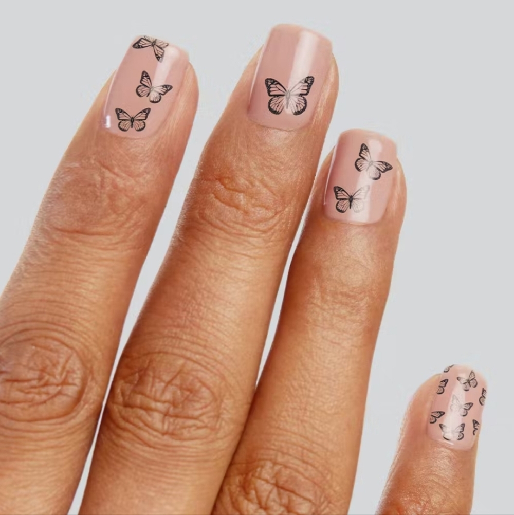 🆓️ W/ $60 Purchase! Inkbox Butterfly Nail Art Strips ~ NWT